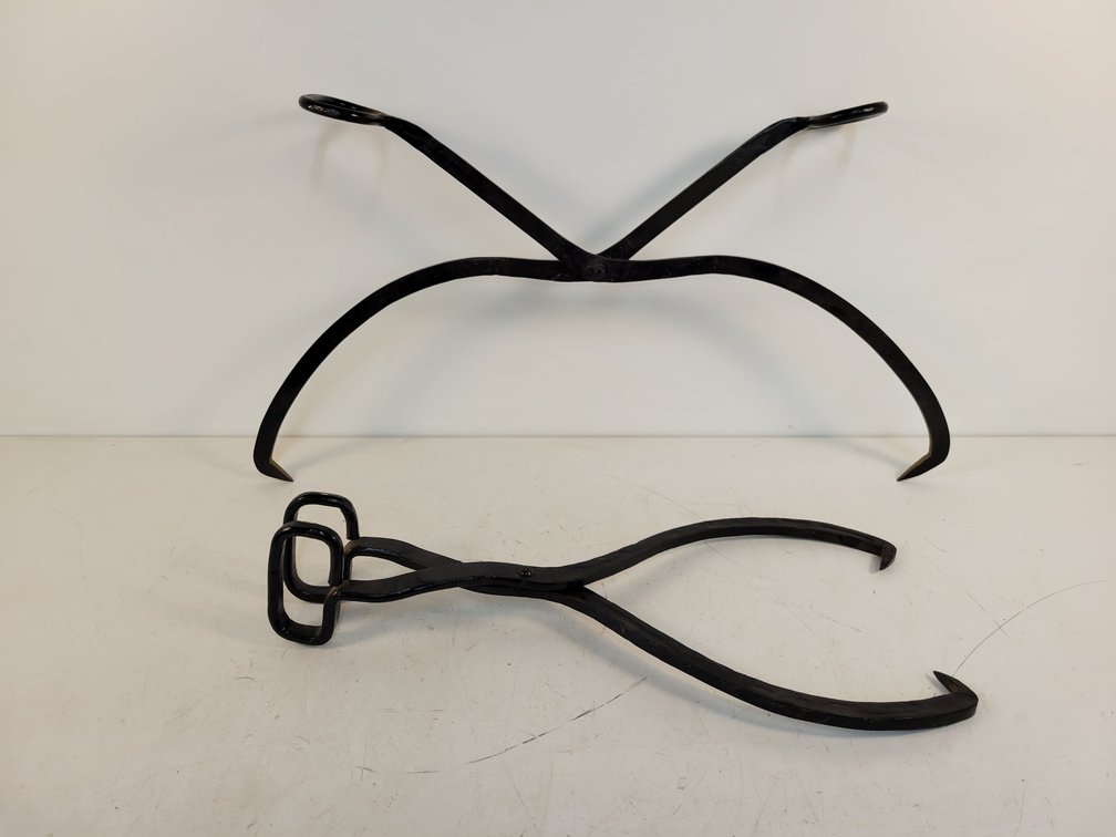 (2) Antique Ice Tongs