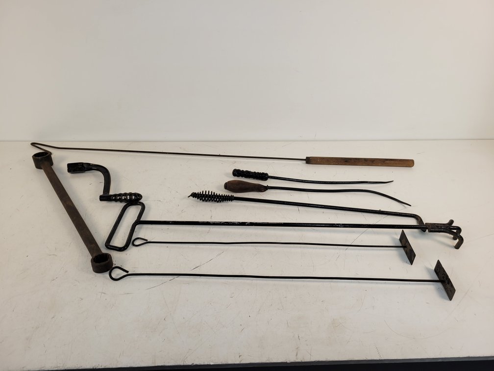 Antique Stove Damper Pulls, Wrench, Chicken Catcher, and More