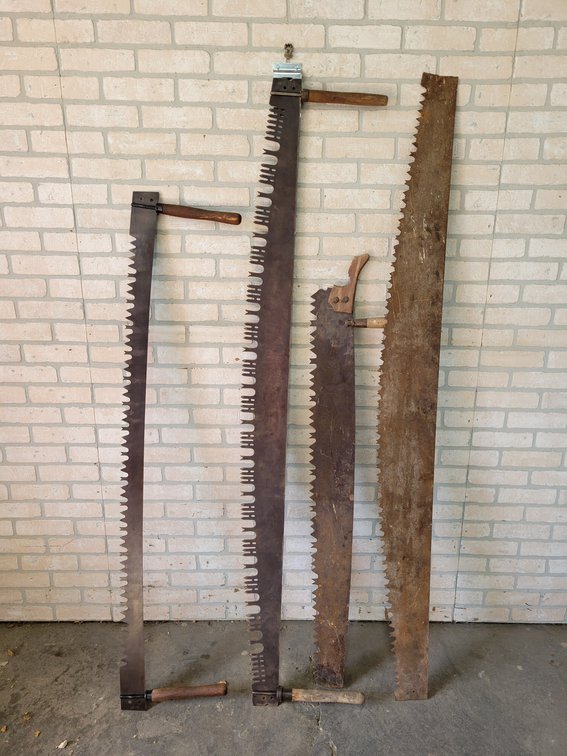 (4) Antique 2-Man Tree Saws