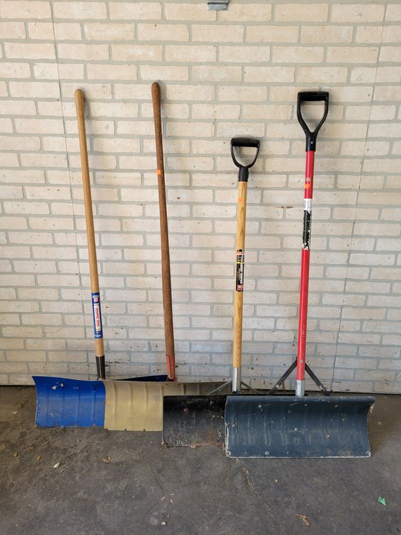 (4) Snow Scraper Shovels