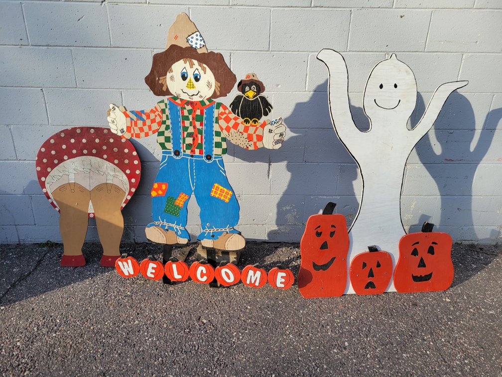 Halloween Plywood Ghost Decoration and More