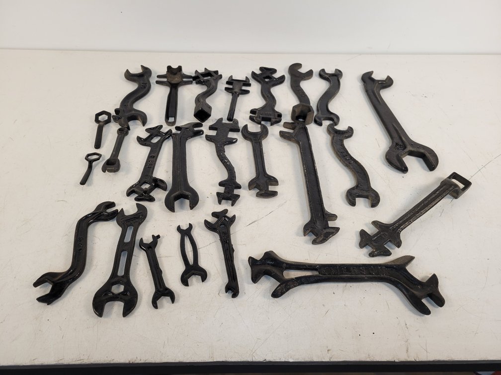 (24) Antique Cast Iron Wrenches