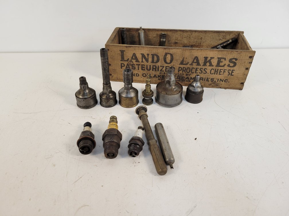 Large Antique Spark Plugs, Oilers and More