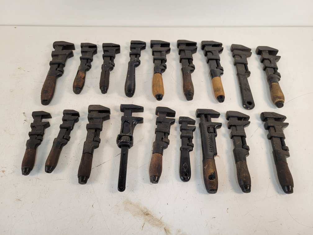 (18) Antique "Monkey" Wrenches
