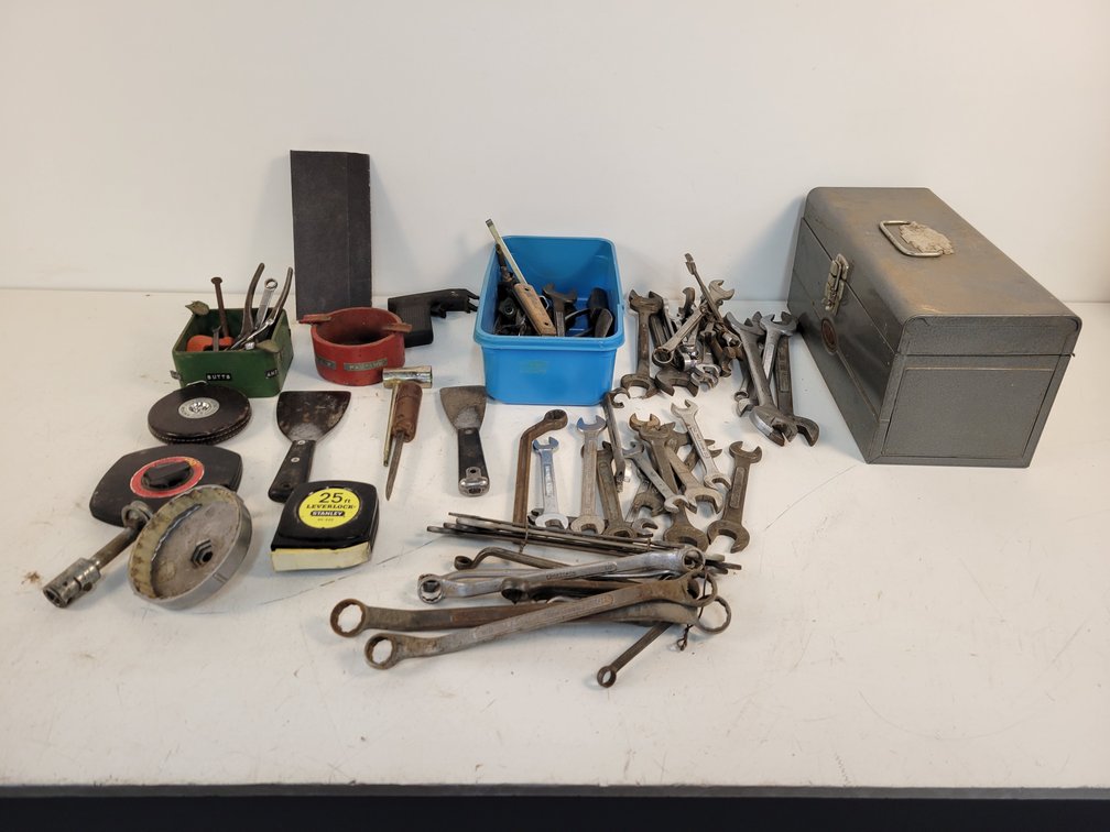 Combination Wrenches, Tape Measures, Dunlop Toolbox and More