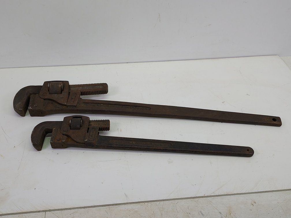 (2) Vintage Trimont Pipe Wrenches