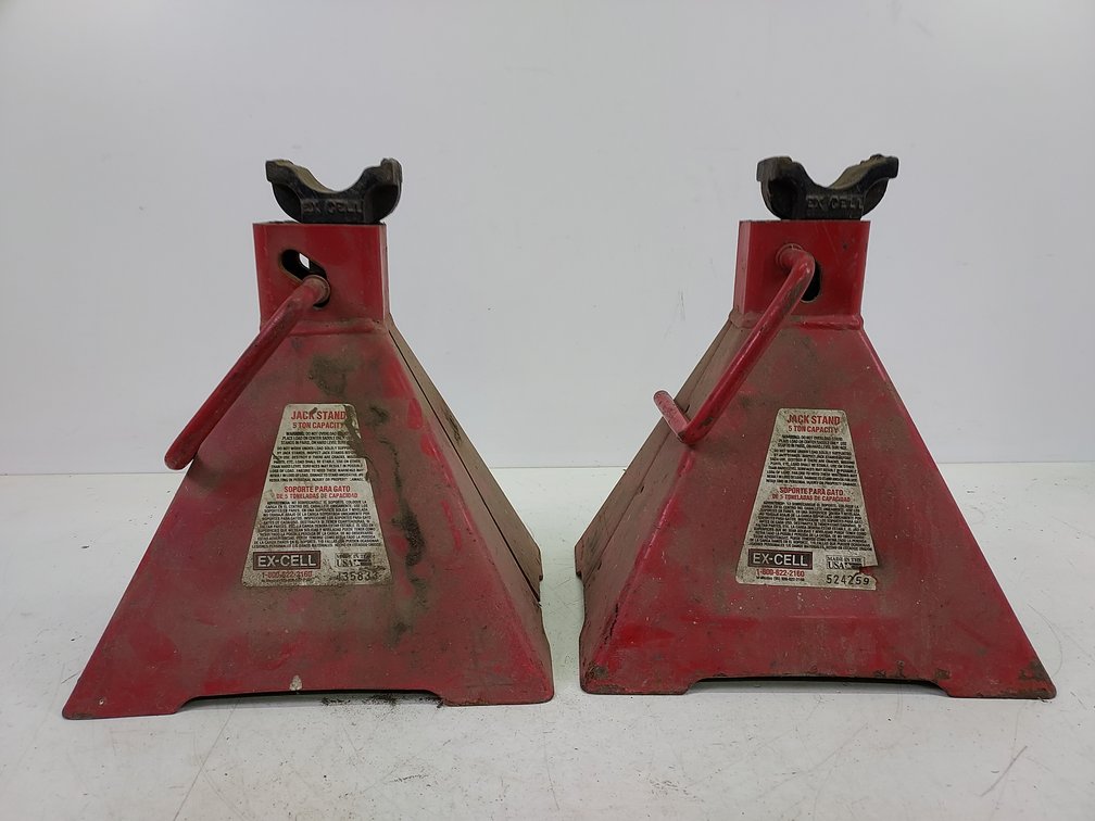 Pair of 5-Ton Ex-Cell Jack Stands
