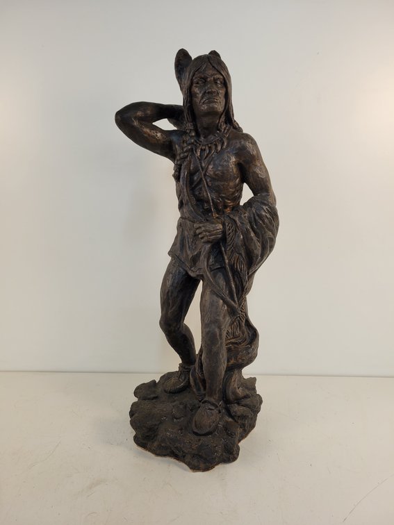 Large Concrete Indian/Native American Statue