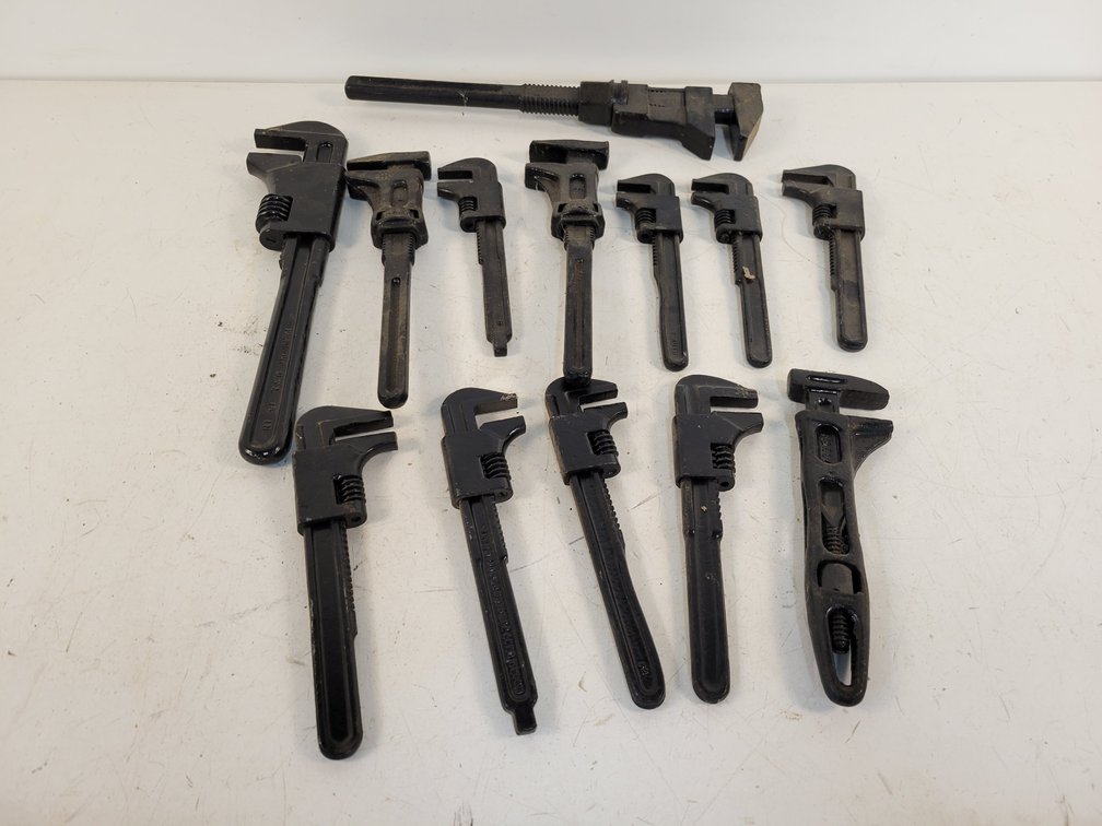 (13) Antique "Monkey" Wrenches