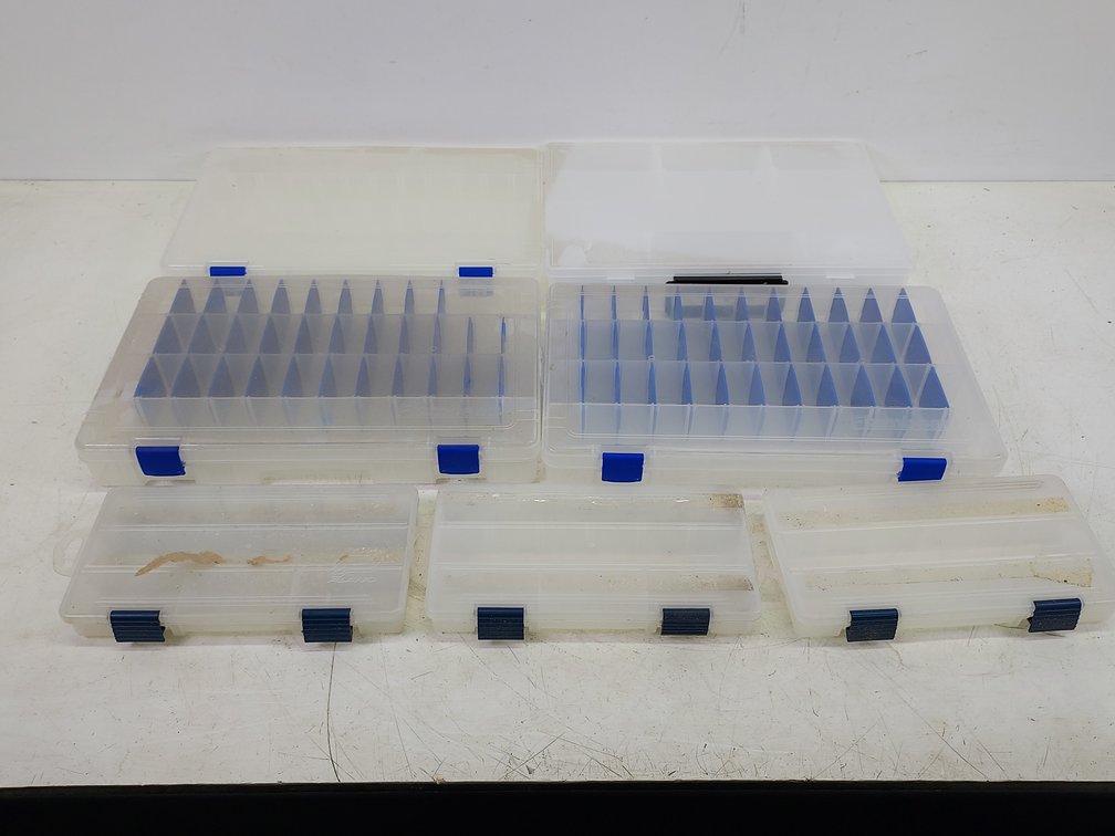 (7) Empty Plastic Organizers