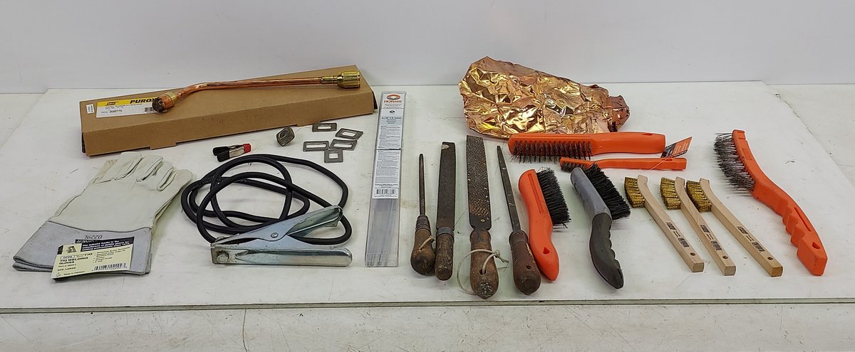Gloves, Wire Brushes, Files & Misc. Welding Items
