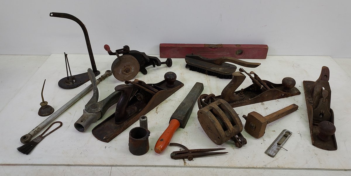 Vintage Tools Lot (Planes, Grinder & More)