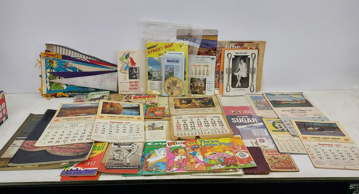 Vintage Calendars, Children's Books, Records & More