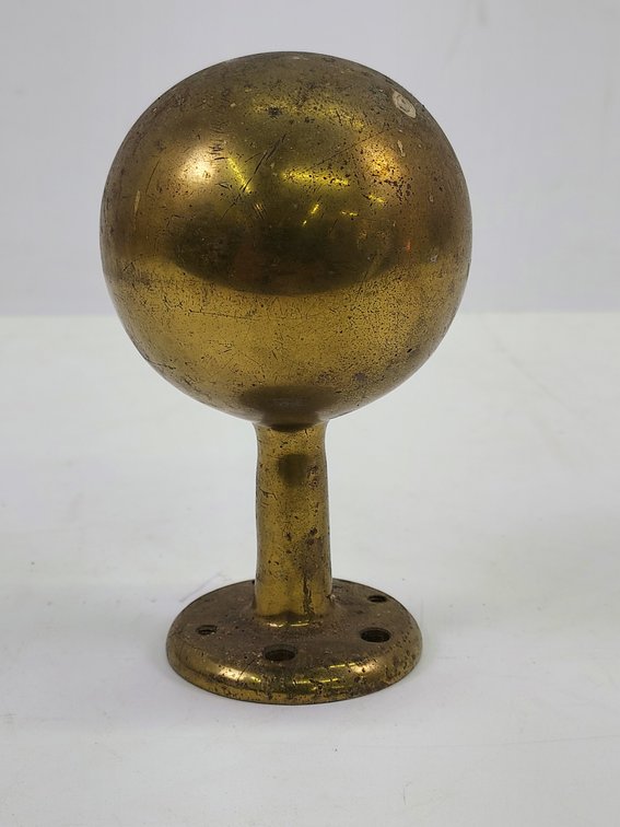 Vintage Brass Flagpole Topper