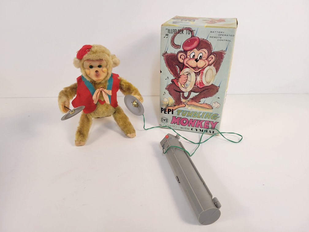 1960s "PEPI: The Tumbling Monkey" Remote Control Toy with Original Box