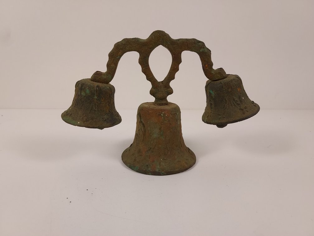 Vintage Brass Spanish Triple Mission Bell