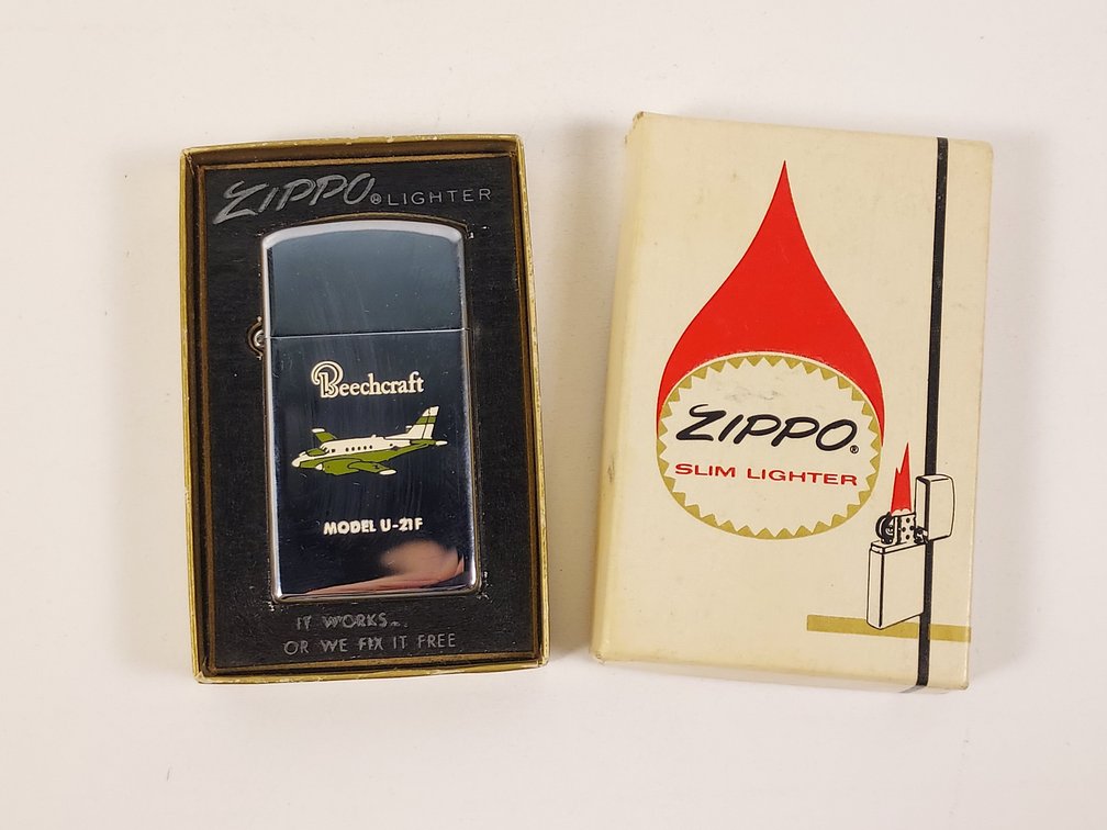 Zippo Lighter "Beechcraft U-21f" Lighter with Original Box