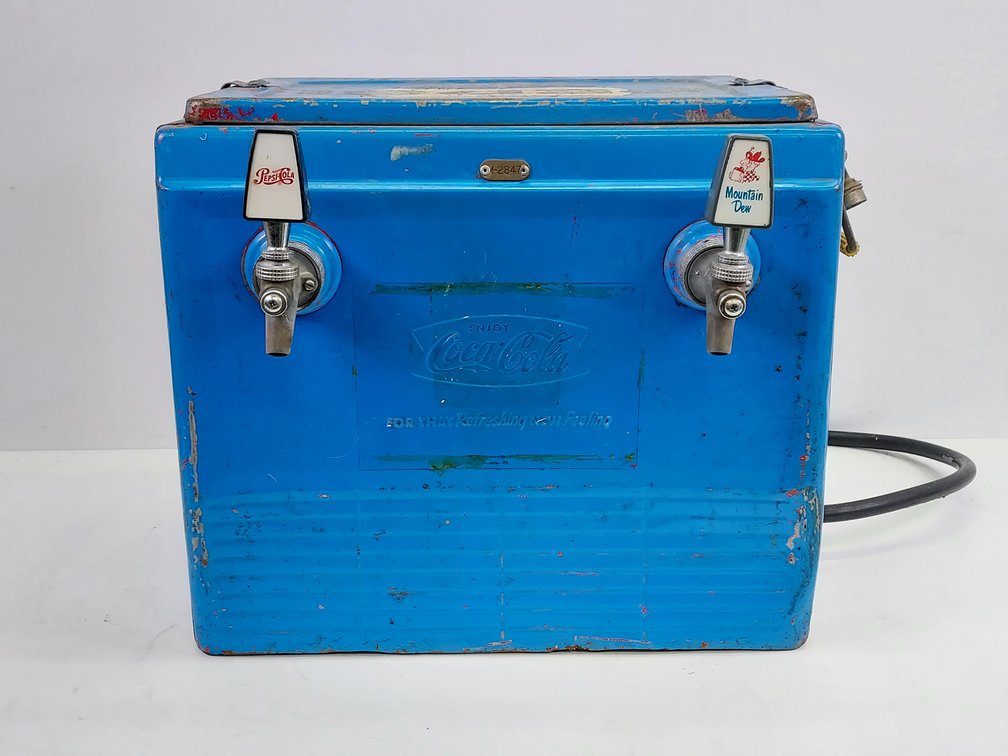 Vintage Converted Coca-Cola Cooler into a Soda Dispenser