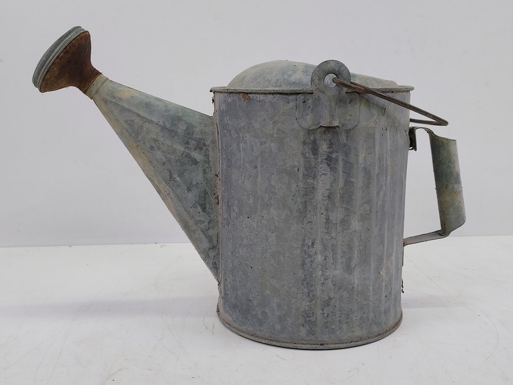 Vintage Galvanized Steel Watering Can