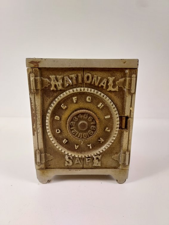 Antique "National Safe" Cast Iron Bank