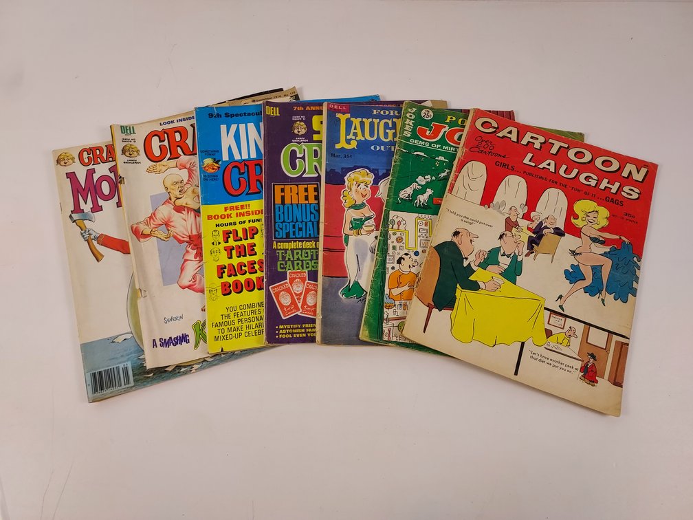 (7) Cracked Magazine and Joke Books