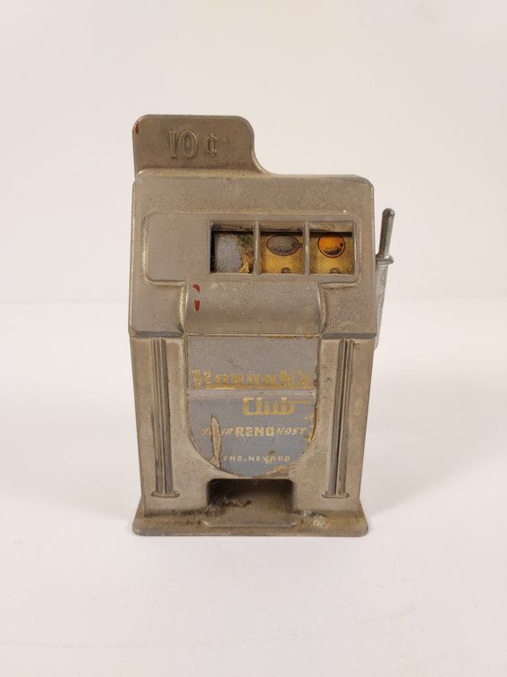 "Harrah's Club" Reno Nevada Slot Machine Coin Bank