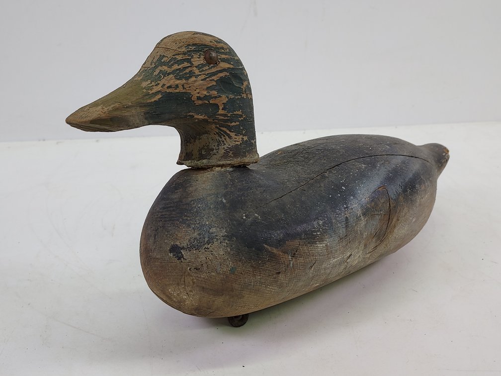 Vintage Wood Carved Duck Decoy