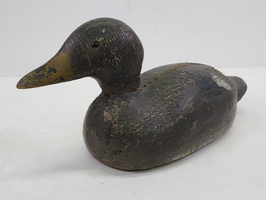 Vintage Wood Carved Duck Decoy