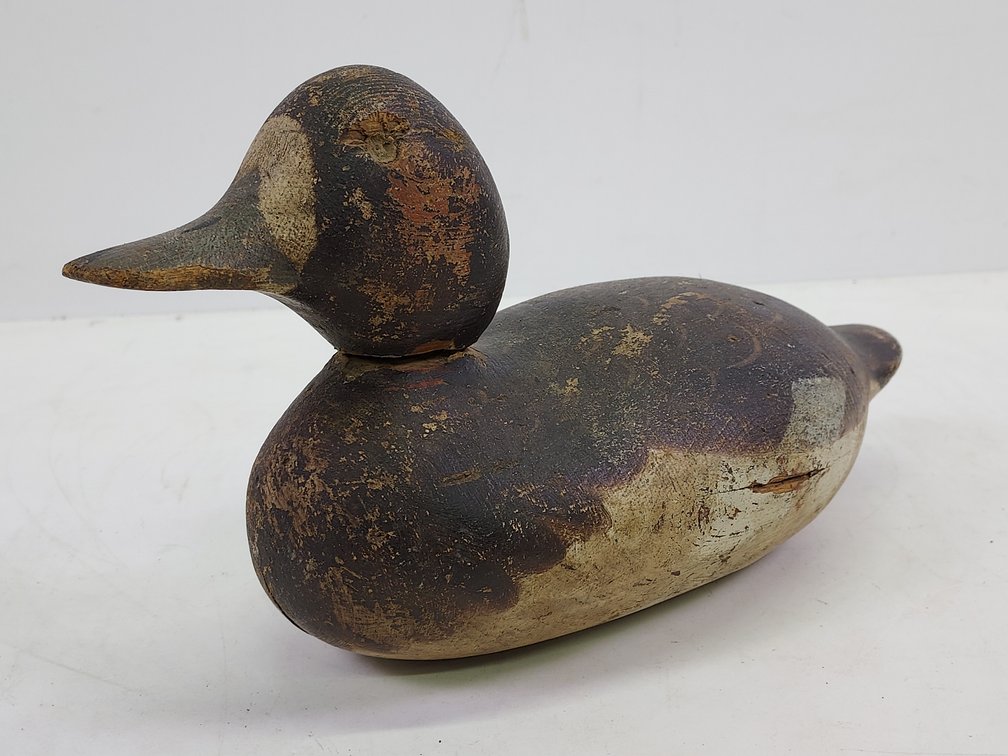 Vintage Wood Carved Duck Decoy