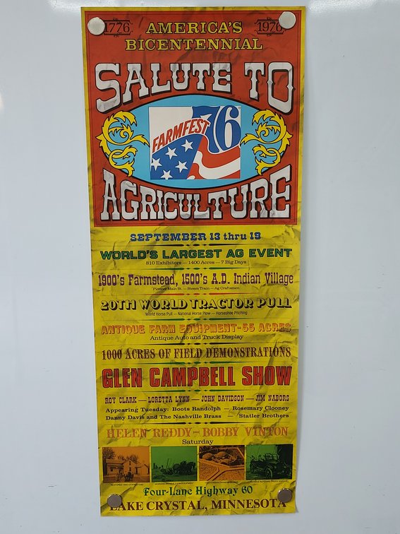 (2) Vintage 1976 Farmfest Posters (Lake Crystal, MN)
