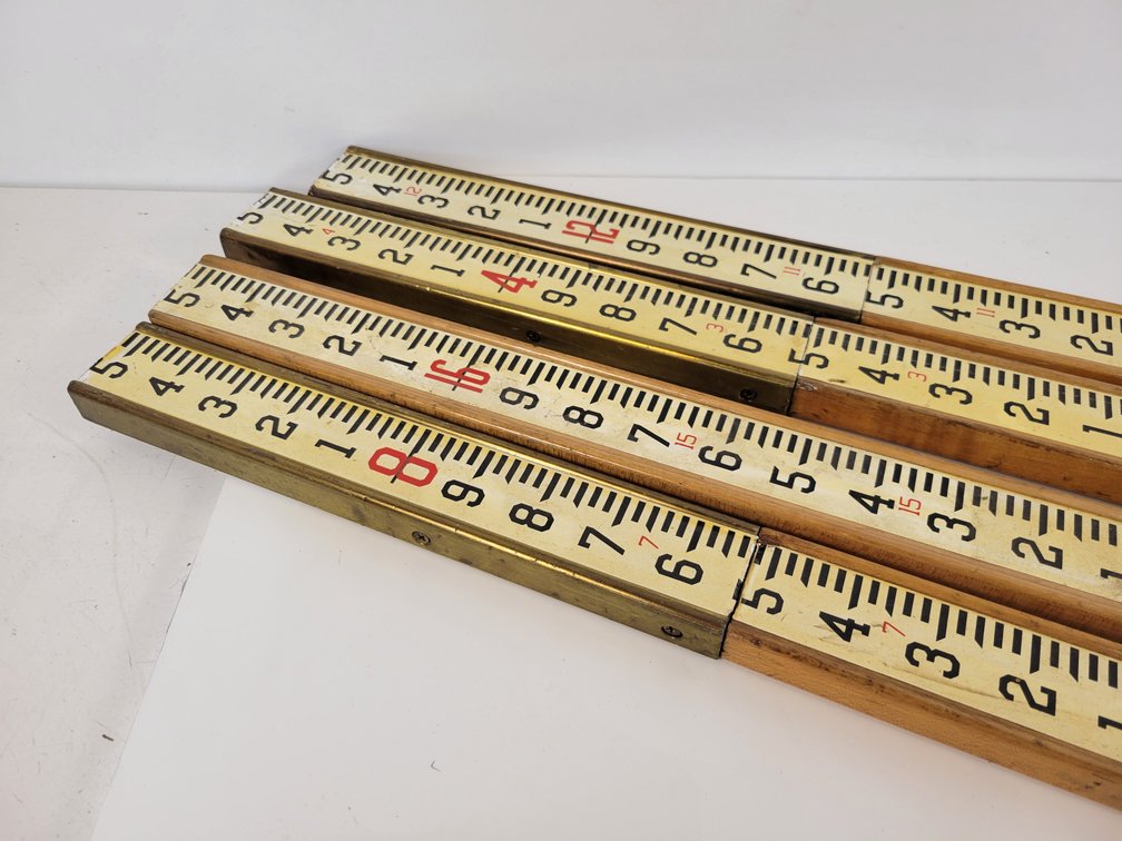 (4) Vintage Surveyor's Leveling Rods
