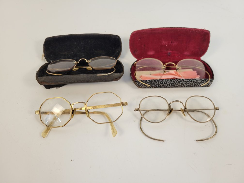 (4) Antique Pairs of Eyeglasses