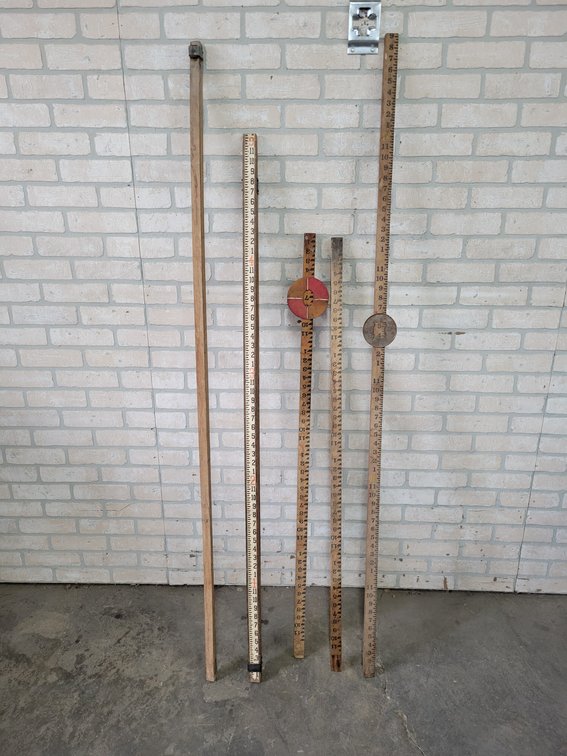 Vintage Surveyor's Leveling Rods