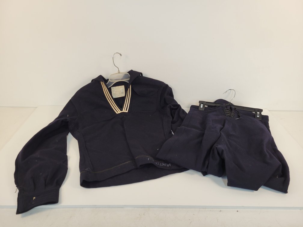 Vintage Blue Dress US Navy Wool Uniform