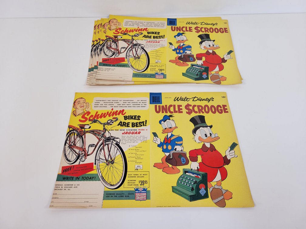(10) Unused .10 Uncle Scrooge Comic Book Covers