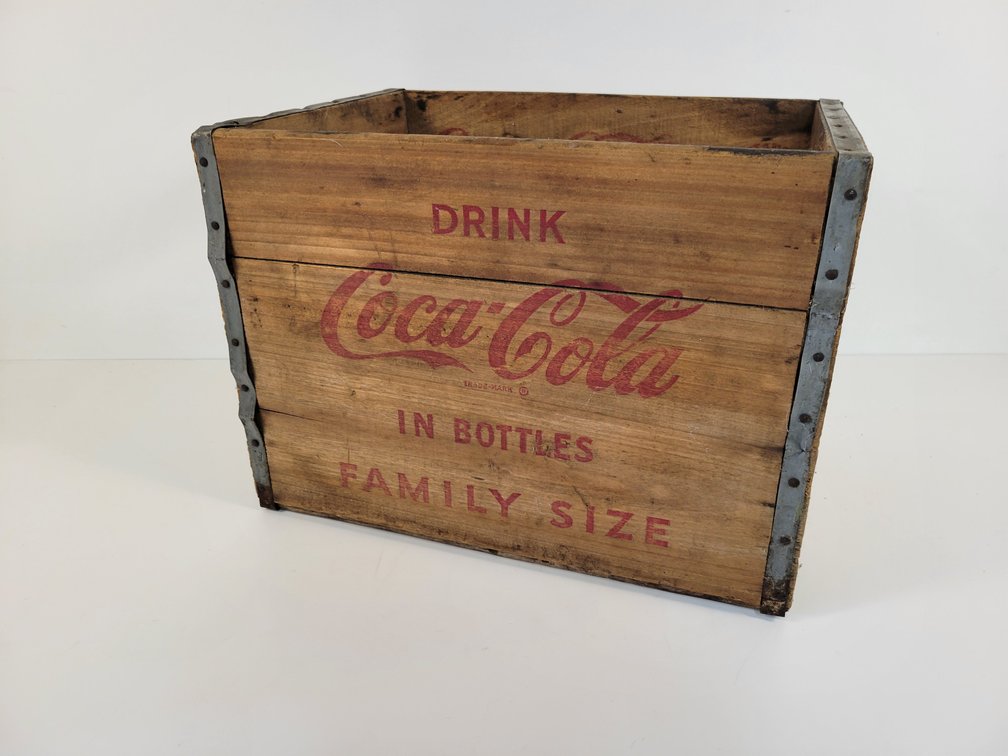 Coca-Cola "Family Size" Wood Crate