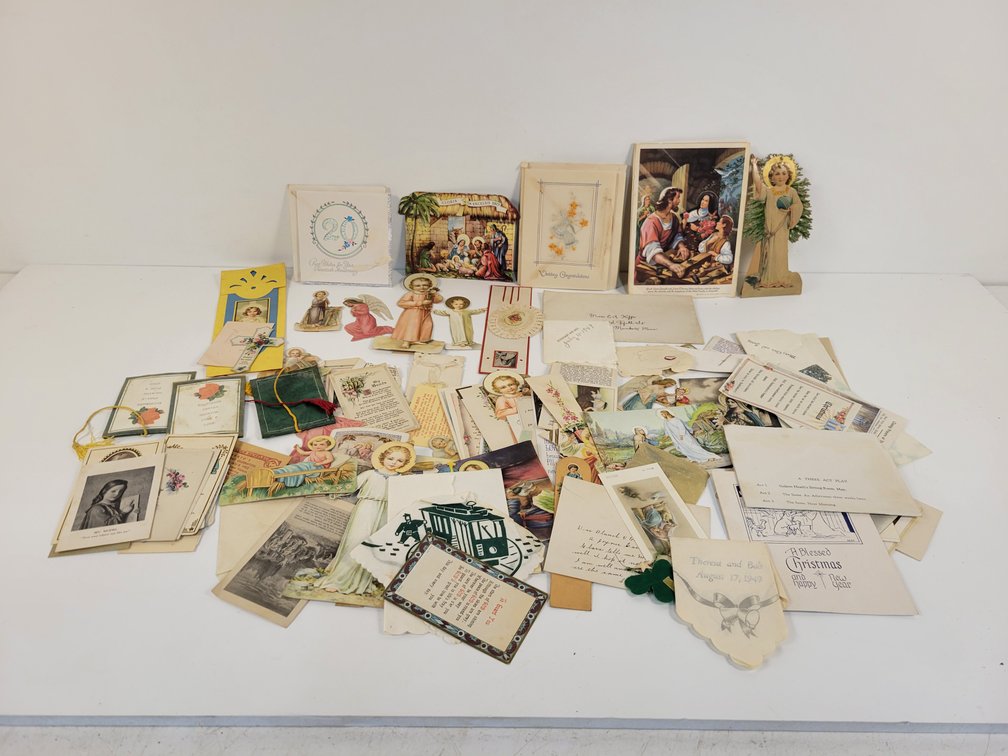 Vintage Religious Diecuts, Cards, and More