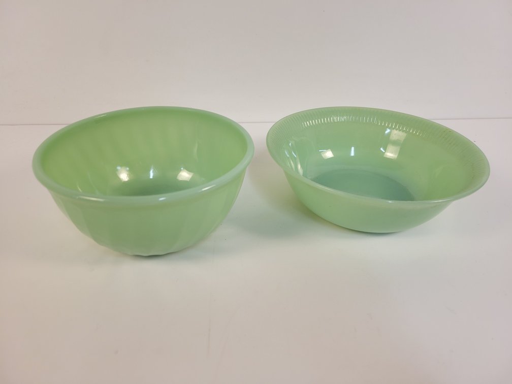 (2) Fire King Jadeite Bowls