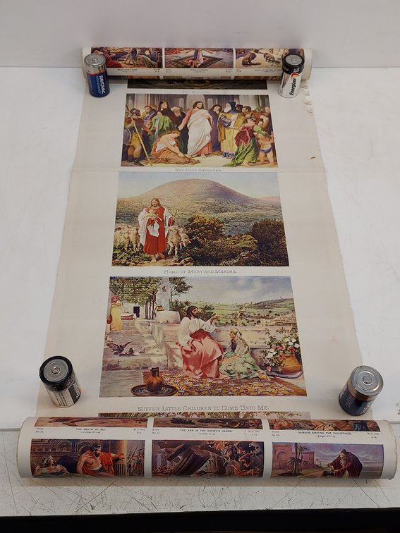 Vintage Uncut Religious Postcards & Prints