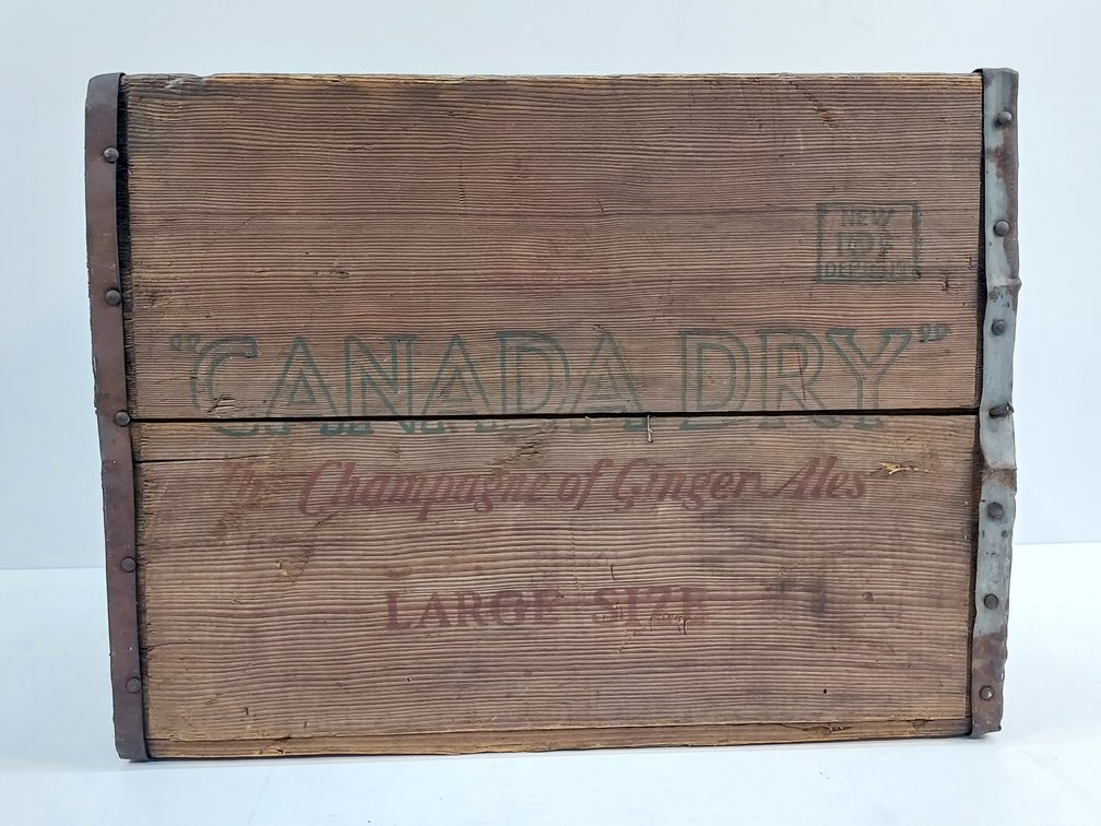 Vintage Canada Dry Wood Crate