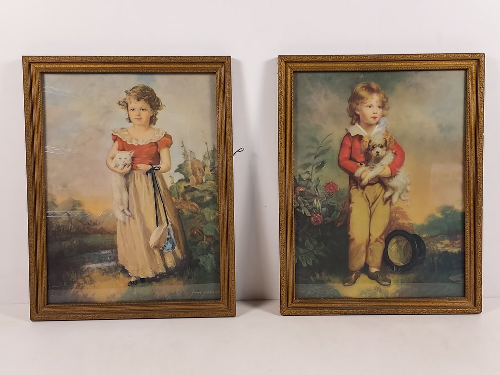 (2) Vintage Framed Prints