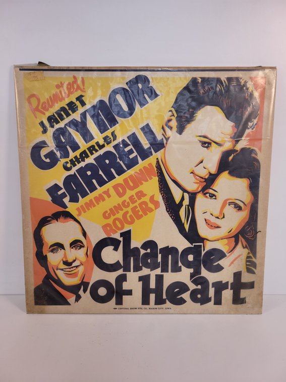 1934 "Change of Heart" Movie Poster