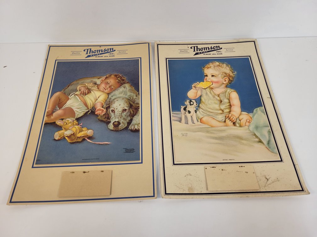 (2) Vintage Thomason Dairy Calendars - Albert Lea, MN