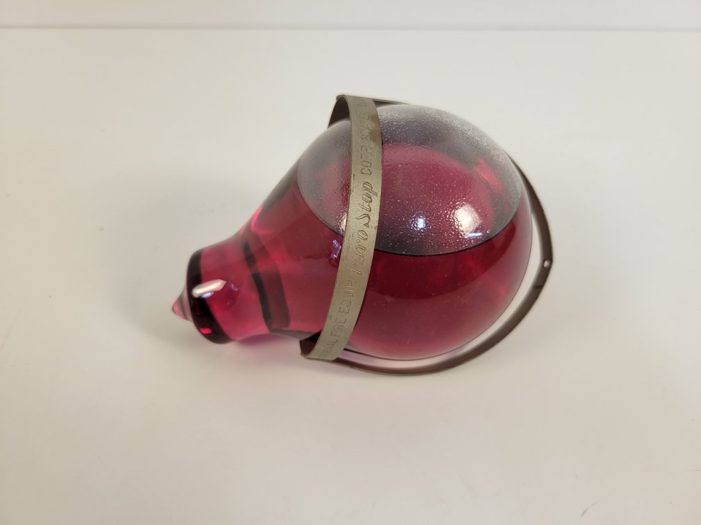 "Pyro-Stop" Glass Fire Grenade with Metal Holder