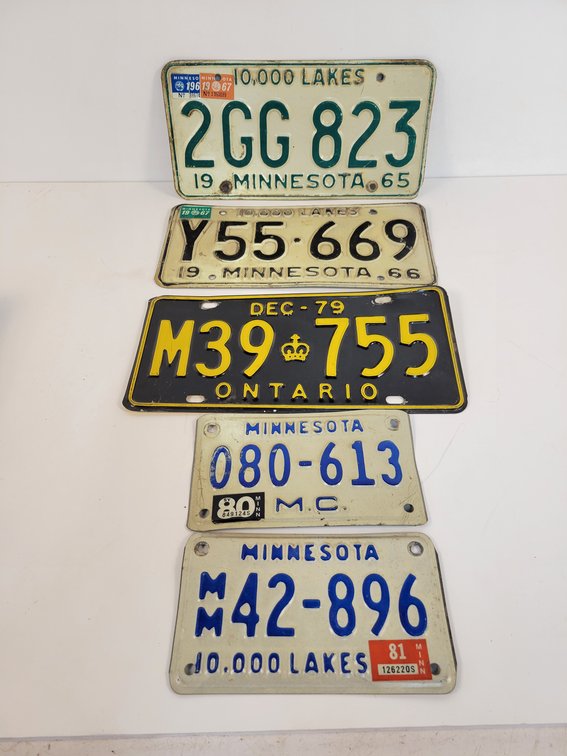 Collection of License Plates