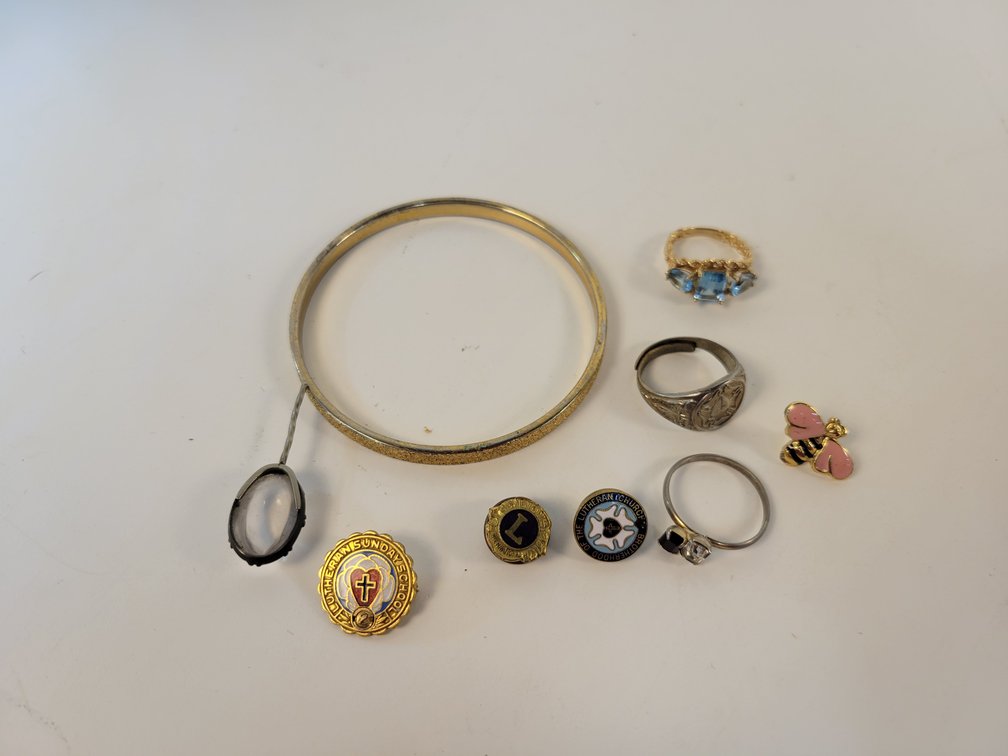 10K Gold-filled Ring, 10K Gold-filled Pin, and More