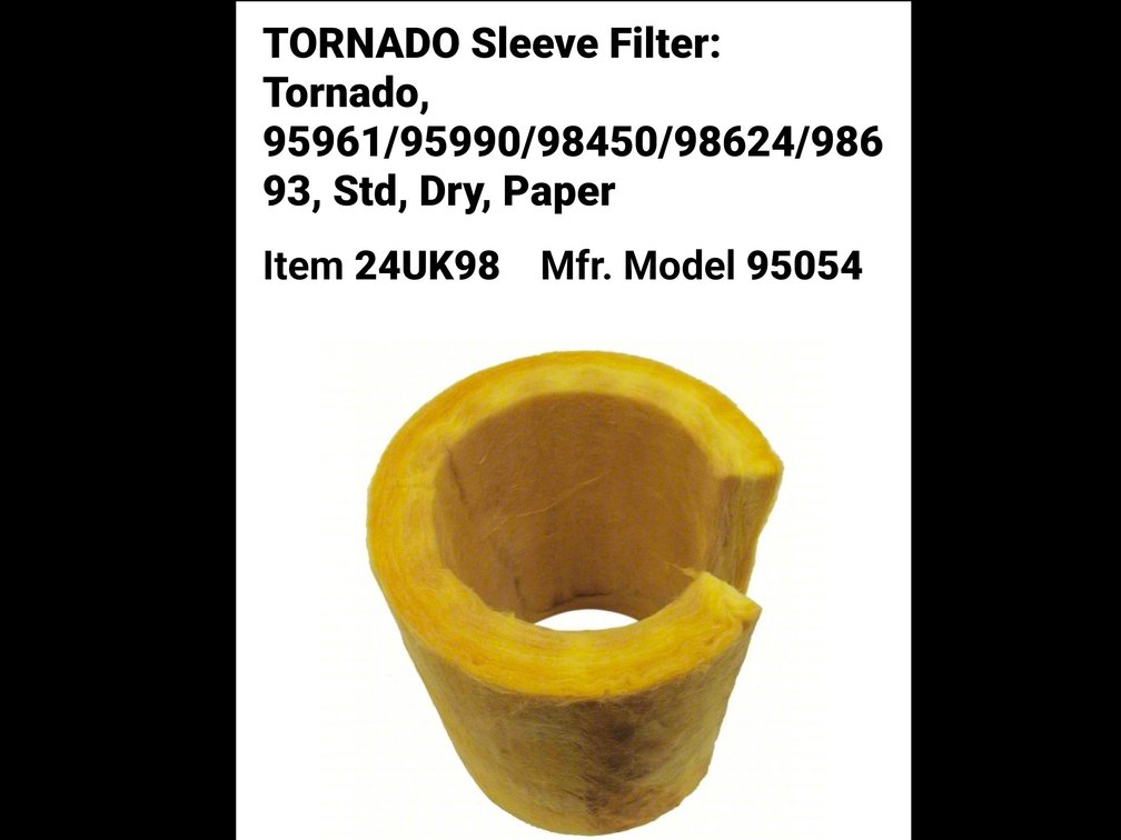 (2x)Tornado sleeve filters