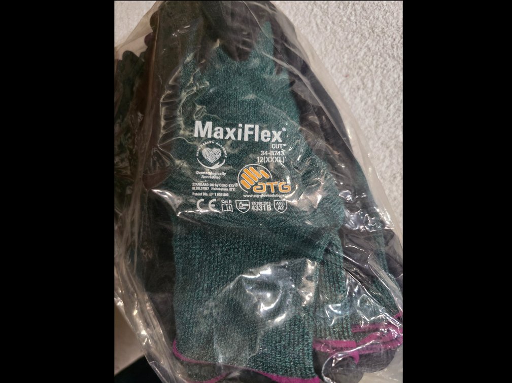 (12x)Maxiflex  3XL workgloves
