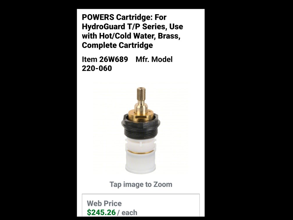 Complete cartridge for hydroguard TP series.