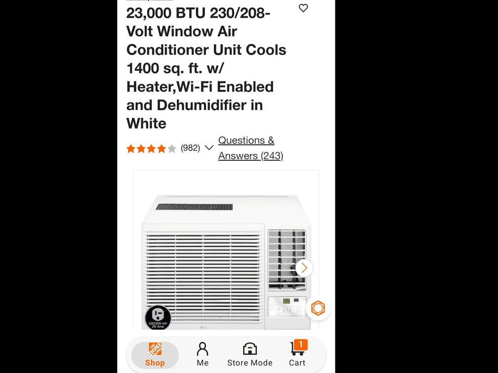 LG 23000 bru air conditioner